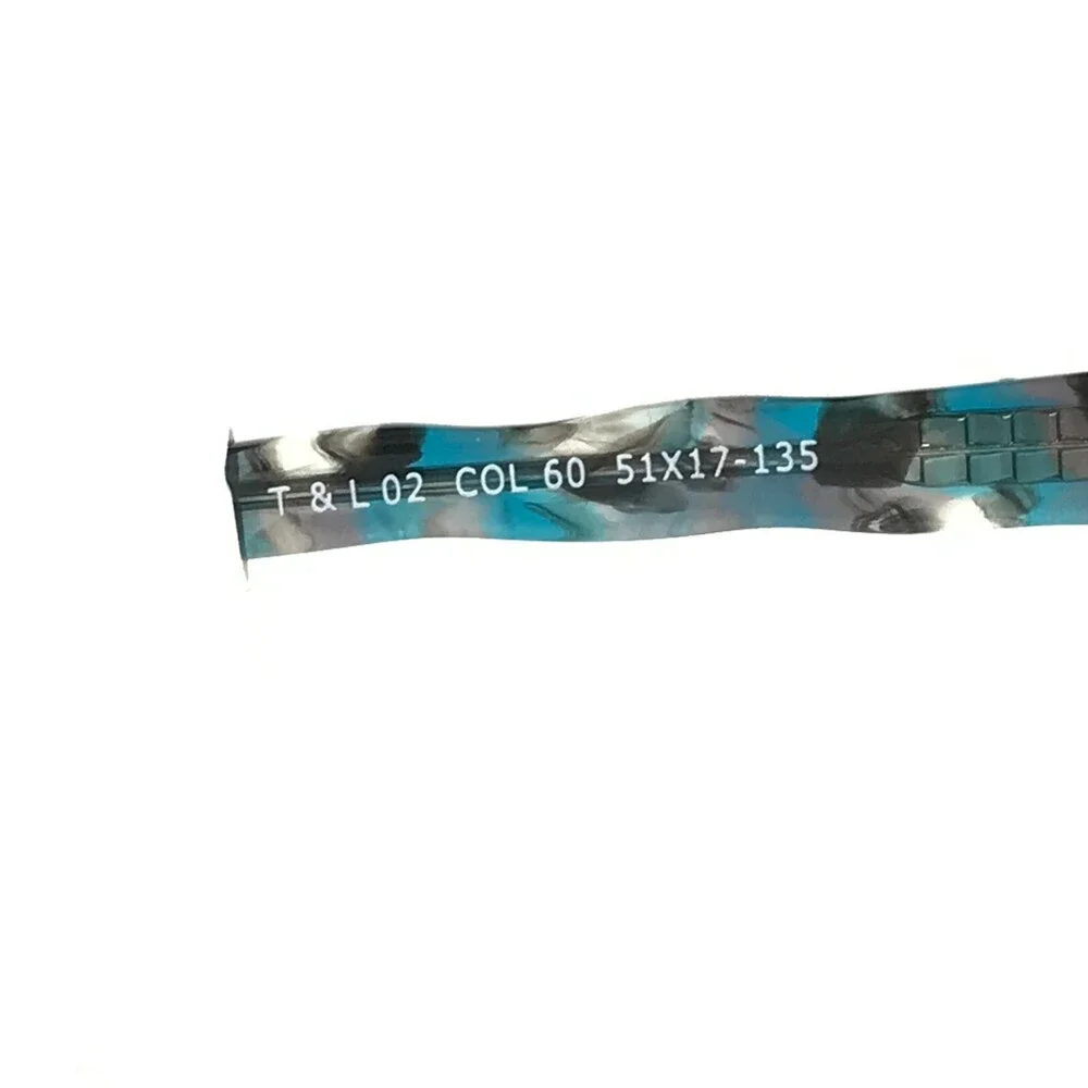 Truth & Love Eyeglasses Frames T&L 02 COL 60 Black Blue Tortoise Oval 51-17-135